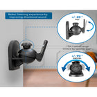 Mount-It! Dual Low Profile Universal Speaker Wall Mounts-7
