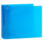 JAM Paper Plastic 4" 3-Ring Binder - Blue-Quantity: Sold Individually | Made to be long lasting and resist tearing or bending, easy to clean.