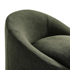Modway Sadie Slipcovered Linen-Blend Round Accent Chair - Sage-8