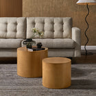 Modway Amani Round Nesting Coffee Tables - Natural - Set of 2-Smooth, Round Design