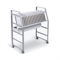 Luxor 16-Device Open AC Charging Cart for Tablets/Chromebooks-Convenient grab-and-go access for 16 tablets or Chromebooks
