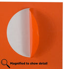 JAM Paper Round Circle Label Sticker Seals, 2.5 inch diameter, Orange, 120 Pack (147628584)-4