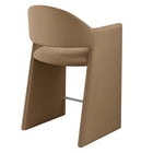 Modway Talia 37" Performance Velvet Counter Stool - Taupe-Floor Protecting Foot Pins