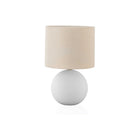 Monarch Specialties 16" H Contemporary Table Lamp - Cream Shade / Cream Ceramic-Brighten your office, living room, or bedroom with this chic globe shaped 16"h table lamp, with a cream ceramic base and topped with a softly contrasting, cream drum shade for a contemporary appeal