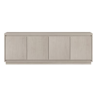 Hudson&Canal Presque TV Stand for TV's up to 75" - Alder White-A modern contemporary design accommodates TVs up to 75" for your entertaining space