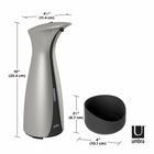 Umbra Otto Wall Mount Automatic Soap and Sanitizer Pump - 8.5oz (250ml) - Nickel-5
