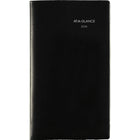 AT-A-GLANCE 2026 Monthly Pocket Planner - 6-1/16" H x 3-5/8" W - Black - Bilingual-14 months: December 2025 - January 2027