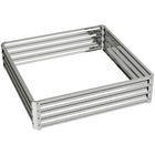 Outsunny Galvanized Steel Planter Raised Garden Bed - 47" L x 47" W x 12" H - Silver-The great and easiest way to grow your own garden at home 