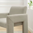 Modway Daven Fabric Upholstered Dining Chair - Linen-Internal Webbing Support System