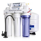 iSpring RCC7-BLK 5-Stage Reverse Osmosis System with Black Faucet-Purify Water Effectively: Employing a 5 - stage filtration mechanism, iSpring RCC7 - blk eliminates upwards of 99% of over 1,000 detrimental contaminants, including PFAS, chlorine, fluoride, lead (with a removal rate of up to 98%), arsenic, asbestos, calcium, sodium, and more. Moreover, this under - sink water filtration system effectively reduces the Total Dissolved Solids (TDS) rate, rendering it perfect for drinking. Additionally, it remov