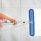 Gritt Commercial Microfiber Looped Dust Mop Pad Head - 60" x 5" - Blue - 6 Pack-Style: Looped End