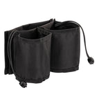 General Supply Goods + Co Travel Double Cup Holder For Luggage - Black-Adjustable elastic drawstring fits various cup sizes