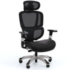 Staples Hyken Pro Ergonomic Fabric Swivel Task Chair - Black-Ergonomic office chair with 14 advanced adjustment options for a fully customizable fit