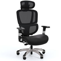Staples Hyken Pro Ergonomic Fabric Swivel Task Chair - Black-Ergonomic office chair with 14 advanced adjustment options for a fully customizable fit