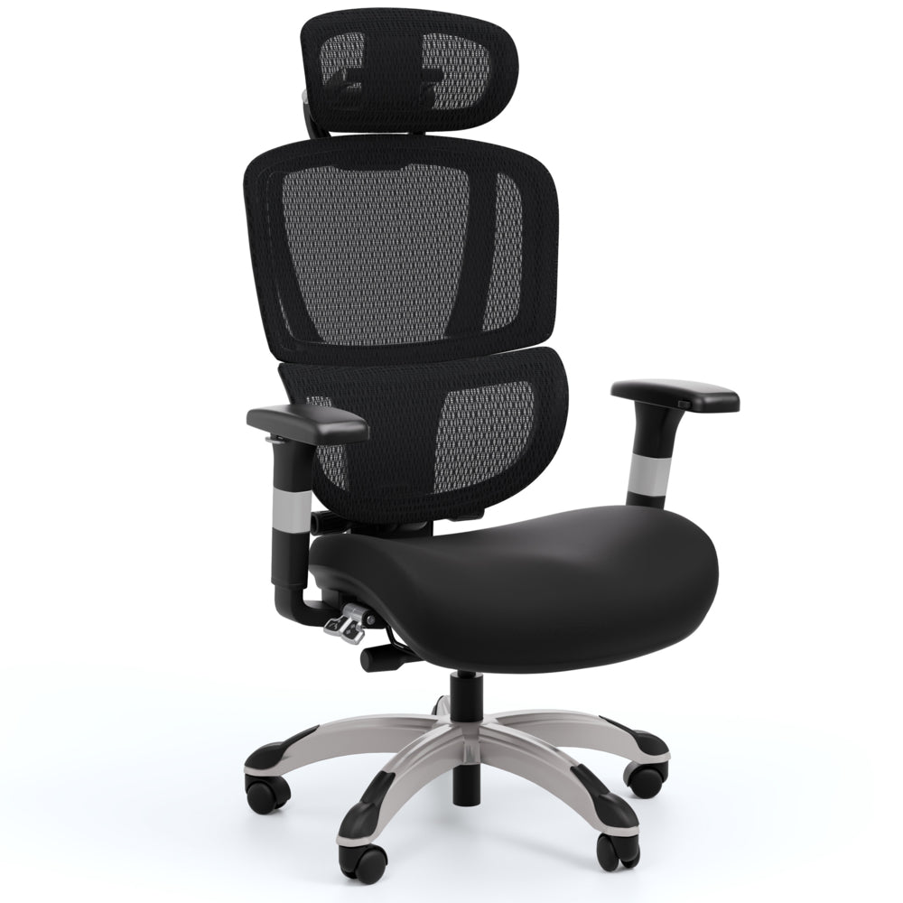 Staples Hyken Pro Ergonomic Fabric Swivel Task Chair - Black