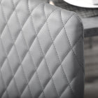HOMCOM Dining Chairs with Upholstery Seat & Steel Legs - Grey - Set of 4-Colour: Grey