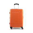 Reebok Double Dribble 26" Hardside Spinner Luggage - Orange-Telescopic trolley handle ergonomically designed for comfort and durability with multi-stage locking heights with reinforced top and side handle