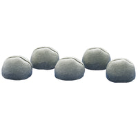 Yellow Door Stand-it-Stones 5-Piece Set-Sturdy card holders made from real stone are tough enough for use throughout the learning environment