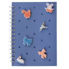 Pep Rally Charm Notebook - 6" W x 8" H - 80 Sheets - Bonjour Bestie-80 lined sheets for note-taking