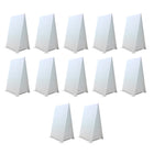 Flipside Premium Corrugated Plastic Dry Erase Tabletop Marquee Easel - 11" x 17" - 12 Pack-Hassle free set up with our easel's user-friendly assembly process.