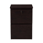 Koss 2-Drawer Vertical Filing Cabinet - Cherry-Full extension slides