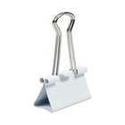 JAM Paper Colourful Binder Clips - Medium - 1 1/4" - White - 15 Pack-Binder clips' strong hold keeps stacks of loose paper securely fastened together, without the risk of slipping or falling out