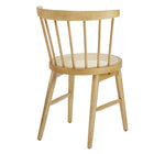 Modway Lykke Curved Spindle Back Dining Chairs - Natural - 2 Pack-8