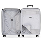 Travelpro Odyssey 24" Medium Check-In Hardside Luggage - Spinner - Cloud Grey-Zippered divider panel and built-in accessory pocket keep contents neatly organized and secure