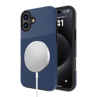 AXS PROTech Plus MagSafe Compatible Sleek Dual-layered Anti-Shock Case for Apple iPhone 16 Plus - Astral Blue-Drop resistant up to 10 feet