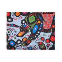Oscardo Bear by John Rombough Bifold Wallet-Indigenous Art Designs - Features authentic Indigenous art designs by First Nations, Inuit, and Métis artists from across Canada