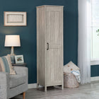 Sauder Storage Cabinet - Spring Maple-Adjustable shelving: Two adjustable shelves and one fixed shelf for the ultimate storage versatility. Each shelf has a maximum weight capacity of 25 lb