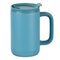Gry Mattr Stainless Steel Mug with Handle - 500 mL - Blue-500 ml (16 oz) capacity