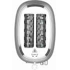 Salton NuRetro Digital 2 Slice Toaster - Metallic Silver-Removable stainless steel crumb tray simplifies clean up and keeps counters tidy.
