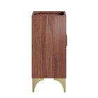Modway Daylight 18" Bathroom Vanity Cabinet - Walnut-Fixtures Not Included