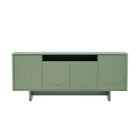 Manhattan Comfort Ella 70.9" Modern Sideboard - Sage Green-Modern Sideboard and Buffet Stand for Dining Room and Living Room Use