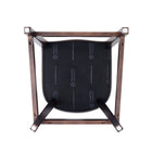 Manhattan Comfort Fifth Avenue 19" Traditional Faux Leather Upholstered Counter Stool - Pebble Grey - 3 Pack-10