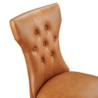 Modway Silhouette Dining Vinyl Side Chair - Tan-8