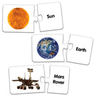 University Games The Learning Journey Match It: Out in Space - Space Matching Puzzle For Kids - Early Learning Space Puzzle - Interactive Space Puzzle For Toddlers-Develop hand-eye coordination & tactile skills