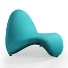 Manhattan Comfort MoMa 32.3" Modern Wool Blend Upholstered Accent Chair - Teal - 2 Pack-Framed Made of Metal with 3 Geometric Legs