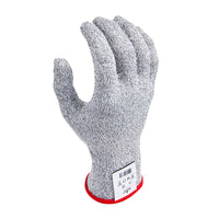 SHOWA Ambidextrous Uncoated Fillet A4 Cut Resistant Glove - HPPE Spandex Liner - Grey - XLarge - 2 Pack-Uncoated