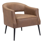 Zuo Berkeley Accent Chair - Vintage Brown-Assembly required
