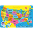 Ashley Productions Smart Poly The Original Fun Mat Welcome Mat - 15.5" x 23.5" - USA Map-Measurements and Design: The USA Map Welcome Mat measures 15.5" x 23.5".