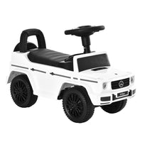 Aosom Baby Toddler Push Car - White-Foot-to-floor design, suitable as a sliding toy 