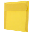 JAM Paper Square Translucent Vellum Invitation Envelopes - 6" x 6" - Gold - 25 Pack (PACV577)-Size: (6 x 6) inches