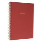 Gry Mattr Spiral Notebook - 6" x 8"- Lined - 80 Sheets - Red-Dimensions: 6" W x 8" H (15.24 x 20.32 cm