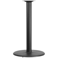 Flash Furniture 24'' Round Cast Iron Restaurant Table Base with 4'' Dia. Bar Height Column, Black-Restaurant Table Base