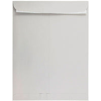 JAM Paper 12 x 15 1/2 Open End Envelopes, Peel & Seal Closure, Light Grey, 500 Pack-Open End Envelopes