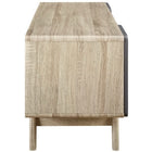 Modway Tread 47" TV Stand - Natural Grey-Grey Hinged Side Doors