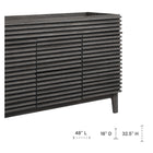 Modway Render 48" Double Sink Compatible Bathroom Vanity Cabinet - Charcoal-Smooth Laminate