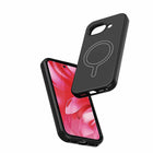 Avana Ice Case with Magnets for Pixel 10a - Black-Strap slot for charms or lanyard